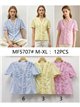 Blusa rayas volantes fruncidos