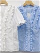 Blusa popelín con volantes