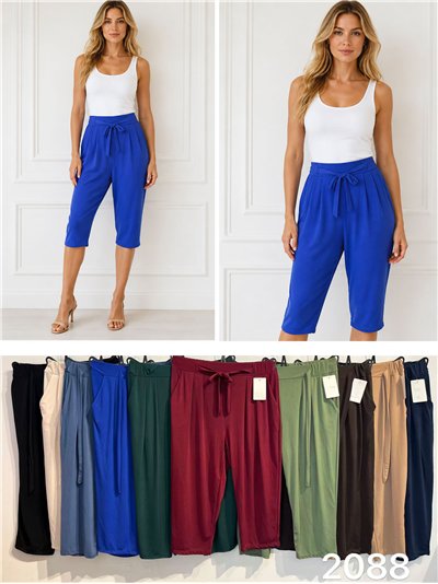 Drawstring lycra bermuda shorts 2