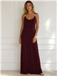 Robe longue à bretelles avec détail cerceau