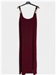 Robe longue à bretelles avec détail cerceau