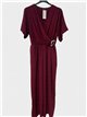Buckle-detail wrap jumpsuit