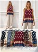 Weite Chiffonbluse mit Polka-Dots