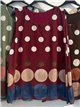 Weite Chiffonbluse mit Polka-Dots