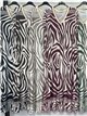 Zebra printed V-neck lycra midi dress