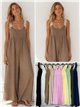 Lace-strap palazzo jumpsuit