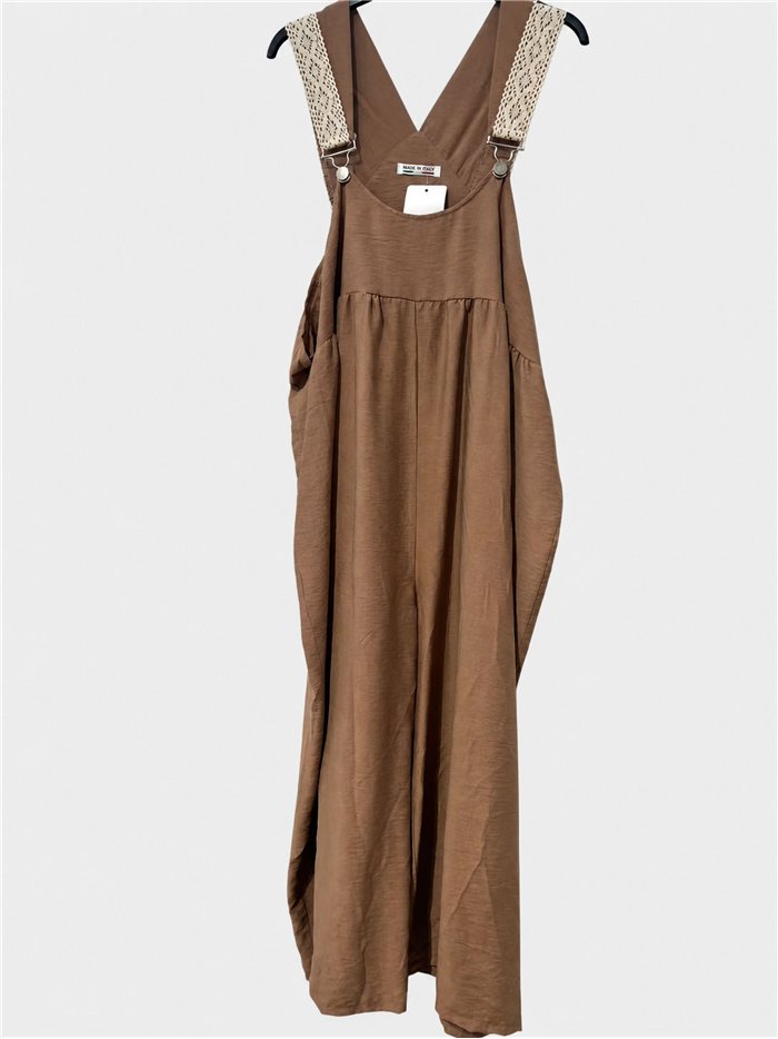 Lace-strap palazzo jumpsuit
