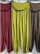 Draped-waist harem trousers