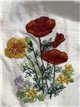 Robe longue brodée à motifs floraux effet lin avec bretelles