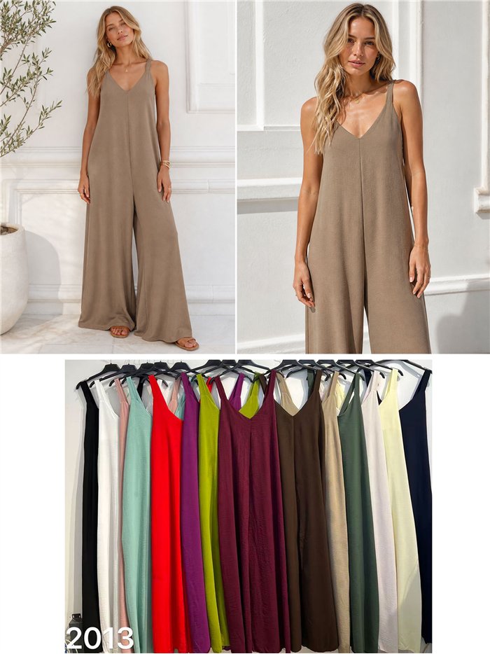 Arabesque print strappy maxi  jumpsuit