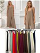 Arabesque print strappy maxi  jumpsuit