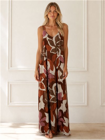 Floral-print maxi dress
