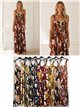 Vestido longo com estampa floral