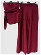 Ensemble haut noué et pantalon palazzo