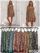 Robe courte fleurie à bretelles