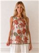 Blouse en mousseline à imprimé floral