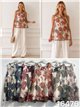 Blouse en mousseline à imprimé floral