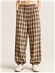 Pantalón jogger de cuadros