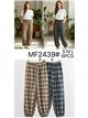 Pantalón jogger de cuadros