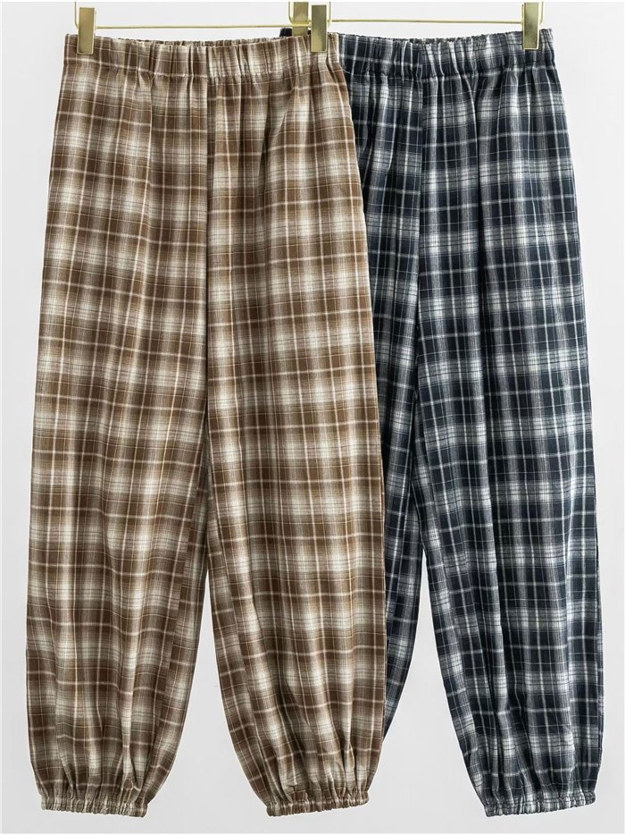 Pantalón jogger de cuadros