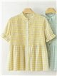 Blusa vichy botones
