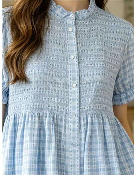 Blusa vichy botones