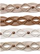 Ceinture large en macramé avec boucle recouverte