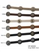 Ceinture fine ornée de médaillons métalliques