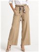 Pantalon palazzo avec ceinture foulard