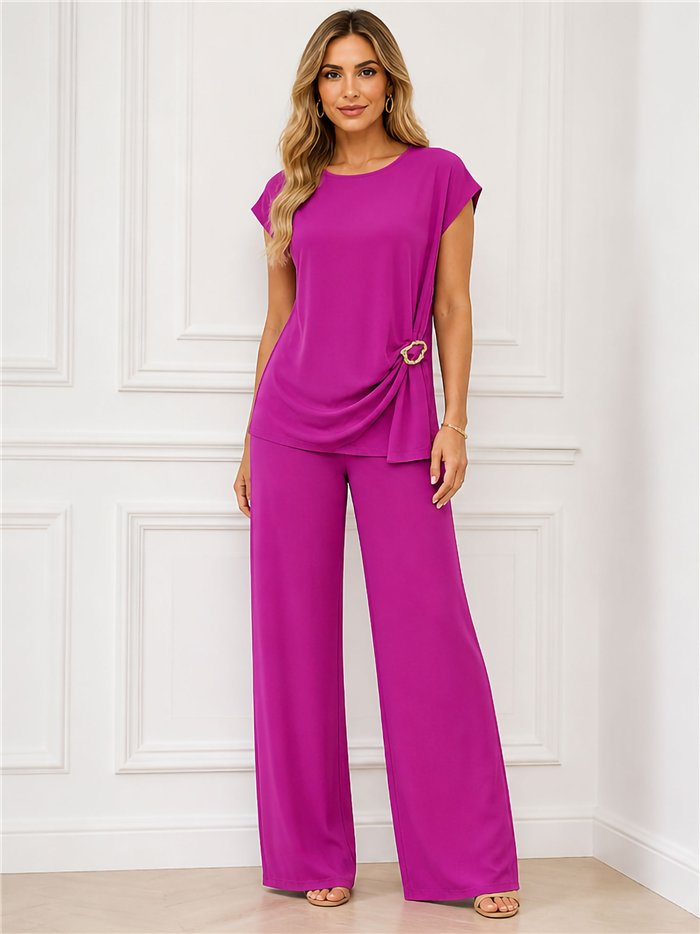 Conjunto blusa lycra con aro lateral y pantalón