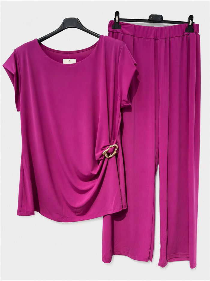 Conjunto blusa lycra con aro lateral y pantalón
