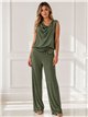 ensemble haut et pantalon drapés