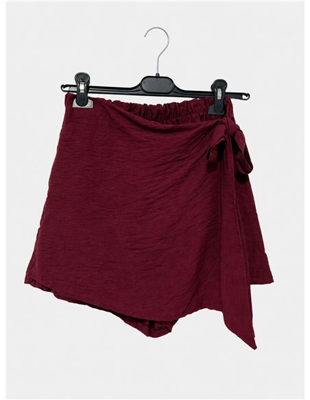 Short falda pareo con lazada