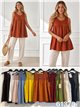 Ärmellose Bluse mit Mesh-Details