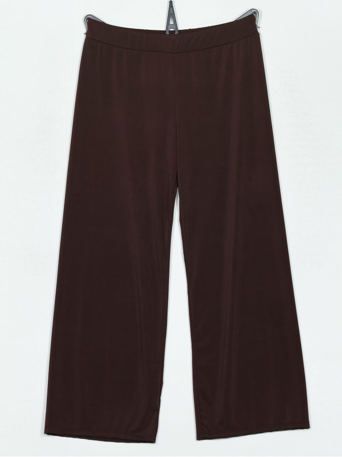 Pantaloni dritti in lycra con elastico in vita e gamba larga | ZD-2121-PLISO