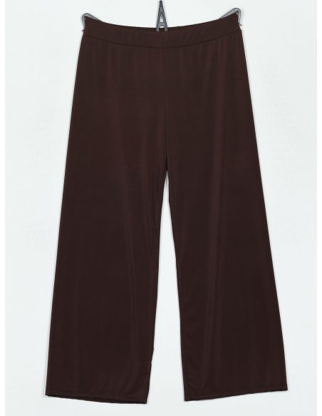 Pantaloni dritti in lycra con elastico in vita e gamba larga | ZD-2121-PLISO