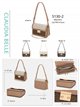 Borsa a tracolla con monogramma e catena