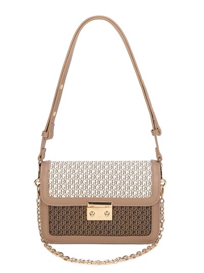 Bolso bandolera monogram con cadena