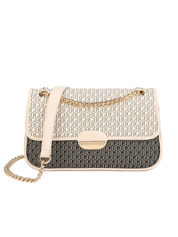Bolso bandolera monogram solapa con cadena