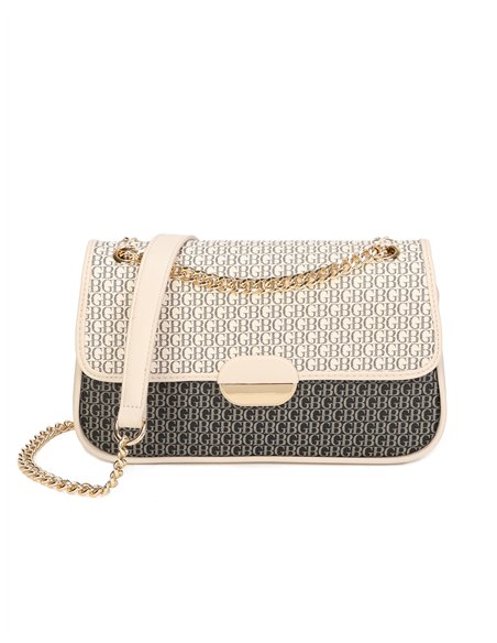 Bolso bandolera monogram solapa con cadena