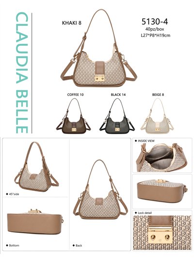 Bolso hobo monogram con cierre metálico 2