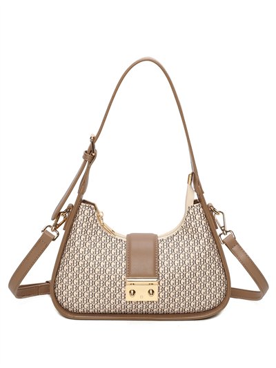 Bolso hobo monogram con cierre metálico