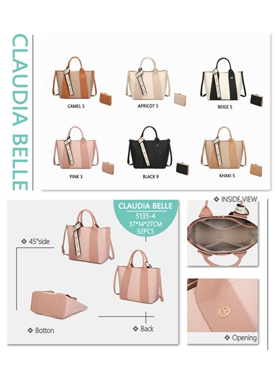 Bolsa de compras bicolor com porta-moedas 2