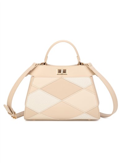Handtasche aus geometrischem Patchwork