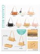 Schultertasche mit Kette und Schleife