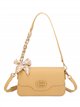 Schultertasche mit Kette und Schleife