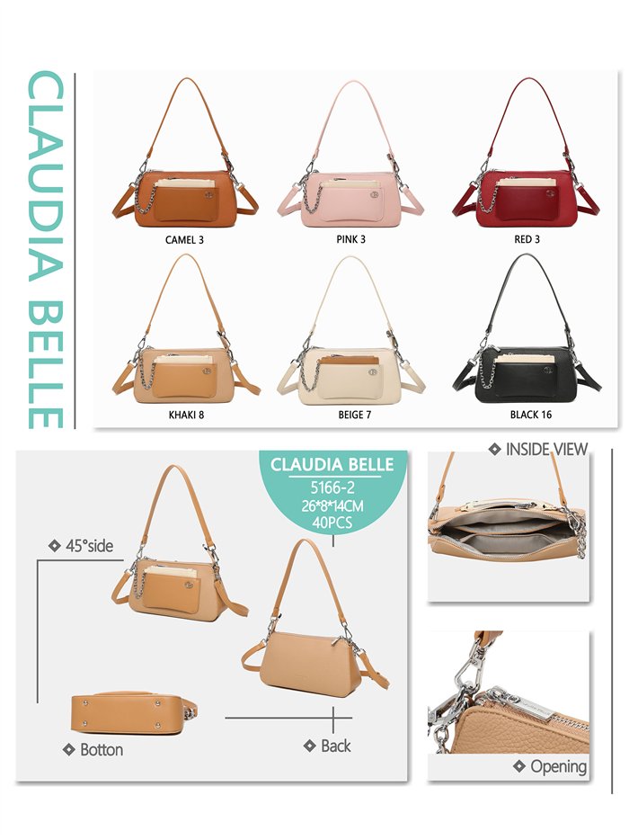 Kompakte Tasche mit Vordertasche