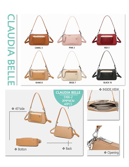 Kompakte Tasche mit Vordertasche