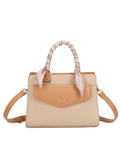 Bolso satchel con pañuelo