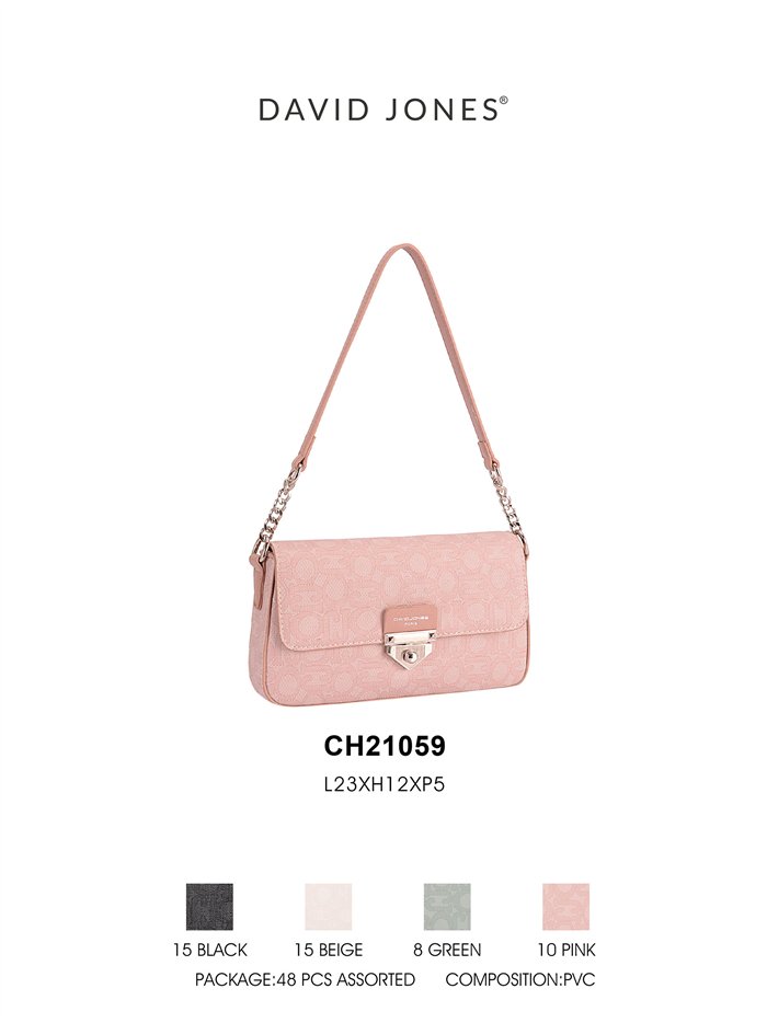 Borsa baguette con catena
